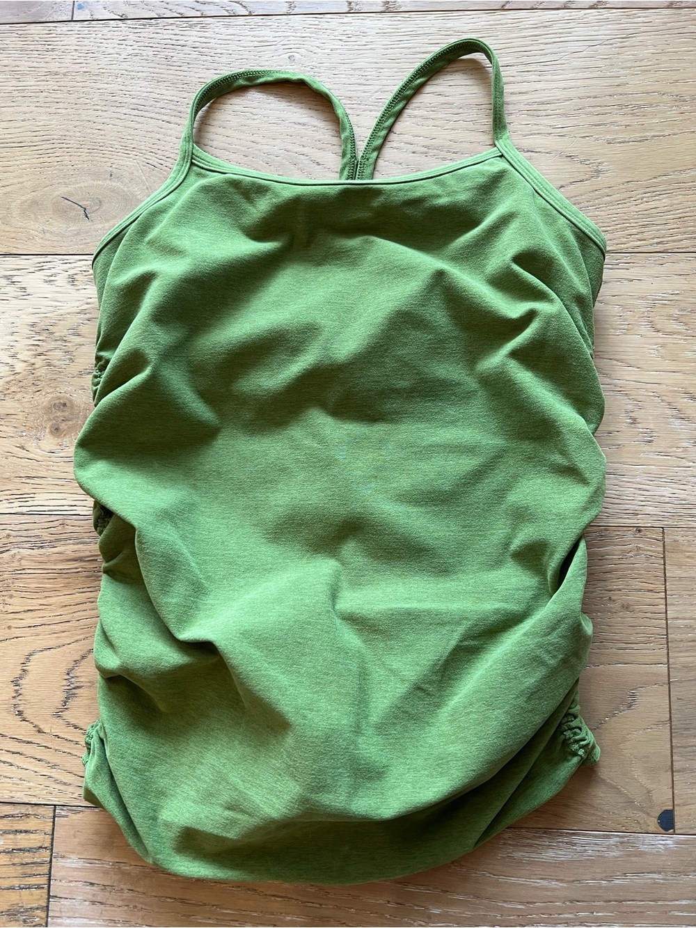 Green Beyond Yoga Racerback Maternity Tank